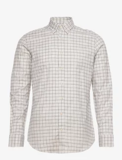 Hackett London BRUSHED TATTERSAL CHK - GREY/CHRCL
