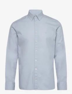 Hackett London GARMENT DYED OXFORD - SKY