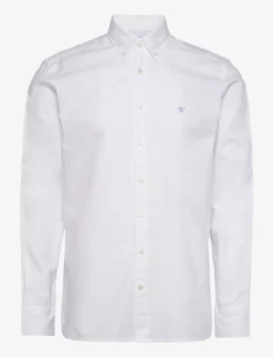 Hackett London GARMENT DYED OXFORD - WHITE