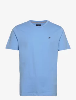 Hackett London SS LOGO TEE - SUMMER BLUE