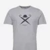 Hackett London LARGE LOGO TEE - LIGHT GREY MARL -Hackett London Butik hachm500627 clightgreymarl