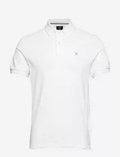 Hackett London SLIM FIT LOGO - 802OPTIC WHITE