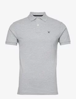 Hackett London SLIM FIT LOGO - LIGHT GREY MARL