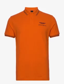 Hackett London AMR TIPPED POLO - FLAME