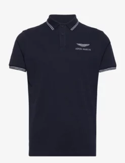 Hackett London AMR TIPPED POLO - NAVY