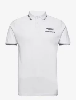 Hackett London AMR TIPPED POLO - WHITE