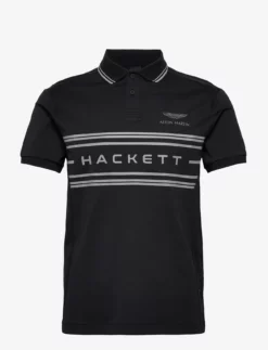 Forside 17 Hackett London AMR CHEST PANEL - BLACK