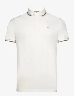 Hackett London DOUBLE TIPPED POLO - OFF WHITE