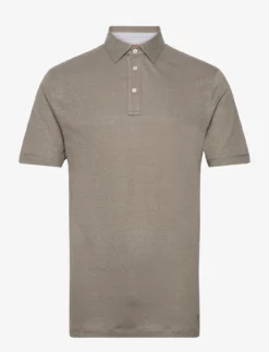 Hackett London LINEN JSY STR TRIM - KHAKI