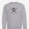 Hackett London LARGE LOGO CREW - LIGHT GREY MARL -Hackett London Butik hachm580985 clightgreymarl