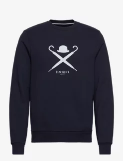 Hackett London LARGE LOGO CREW - NAVY