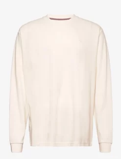 Hackett London TEXTURE CREW - WHT ALYSSUM