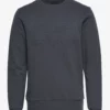 Hackett London AMR EMBOSSED CREW - ASPHALT GREY