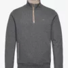 Hackett London PIQUE HZ SWEAT - CHARCOAL -Hackett London Butik hachm581119 ccharcoal
