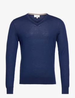 Hackett London SR CASHMERE SILK V NK - NAVY