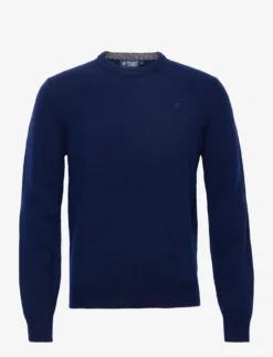Hackett London LAMBSWOOL CREW - NAVY