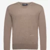 Hackett London GMD MERINO SILK V NCK - DESERT TAUPE -Hackett London Butik hachm702835 cdeserttaupe